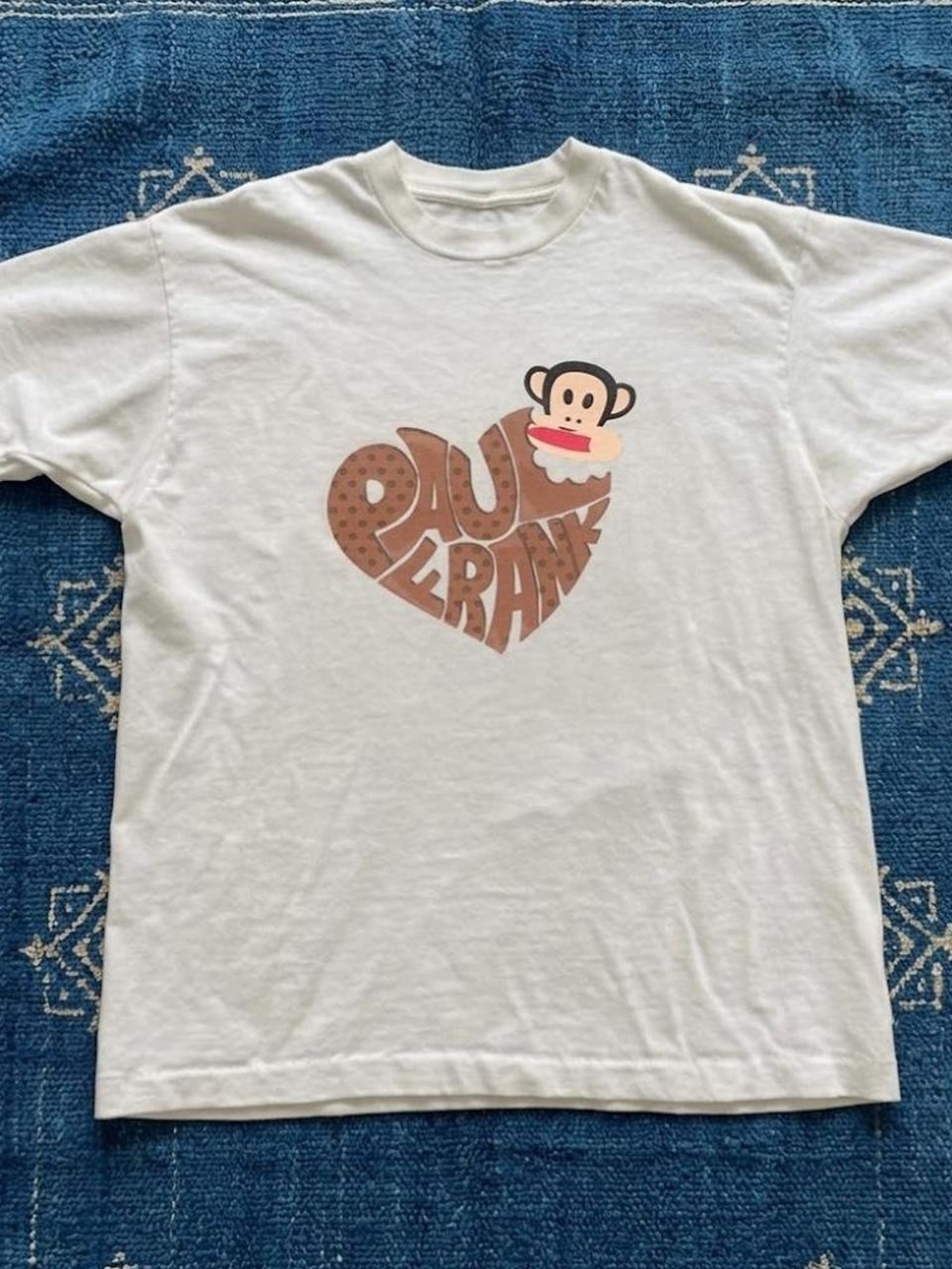Paul Frank Kids White Graphic Tee with Heart Monkey